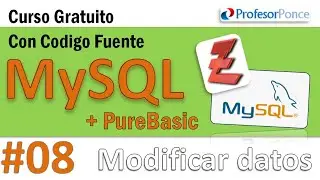 Curso. MySQL(8). MySQL desde PureBasic (Modificar datos en un campo del registro)