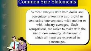 Performing Vertical Analysis using Excel
