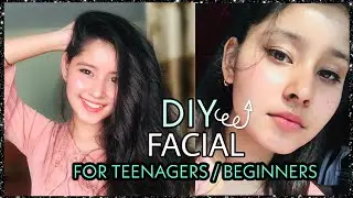 How To: DIY Facial/CleanUp At HOME! TEENAGER FRIENDLY : FOR ALL SKIN TYPES | Kiran Tutorialz | KTZX