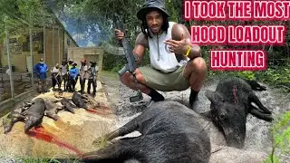 HOG HUNTING WITH THE MOST HOOD LOADOUT🔫(DRACO ND GLOCK)