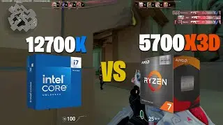 12700K VS 5700X3D - Valorant