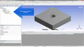 Structural Analysis of a Plate Using ANSYS and Spaceclaim