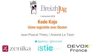 Kodo Kojo, l'usine logicielle scalable et maintenable en trois clics