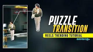 How to create puzzle transition video editing | instagram reels trending tutorial | munzeer reels