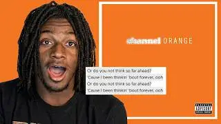 channel orange by frank ocean made me orange...