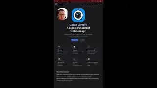 Circle Camera – Minimal Floating Webcam for macOS 🎥🧑‍💻 