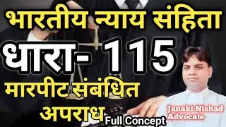 भारतीय न्याय संहिता धारा-115 मारपीट संबंधित अपराध