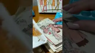 ASMR Vintage patterns, crinkles, typing, tracing. #asmrcrinkles #asmrsounds #asmrforsleep #asmrpaper
