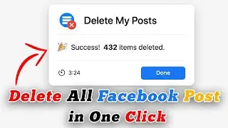 How to Delete all Facebook Posts 👌 {One Click} || How to Delete All Posts on Facebook