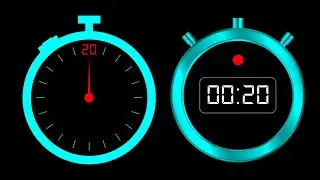 Stopwatch 20 Second No Copyright - Emerald Frame