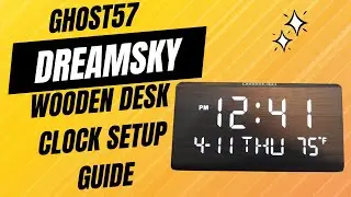 Setting Up Your Stylish DreamSky Wooden Desk Clock: Step-by-Step Guide