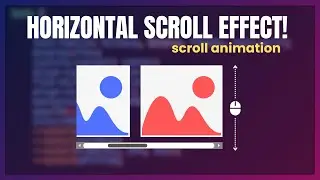 How to animate elements Horizontally on vertical Scroll using CSS!