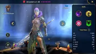 Raid Shadow Legends Hero Showcase Arcanist lv 60