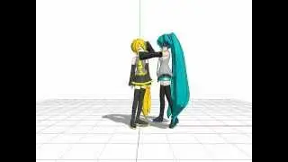 the fight between neru and miku [MMD]