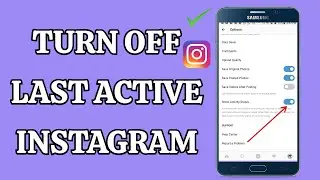 How to Turn OFF Active Status on Instagram! | (UPDATE 2021) ✅