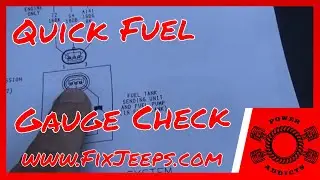 Jeep Wrangler YJ - Fuel Gauge not working? Here is an EASY way to check it! 