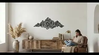 Abstract Mountain Metal Wall Art