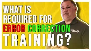 What is Required for Error Correction Training?