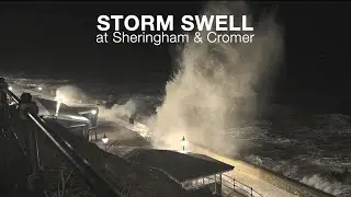 Stormy seas at Sheringham & Cromer Jan 2024