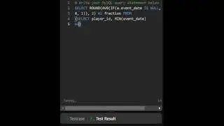 Solution to Game Play Analysis IV without IN and/or CTE - LeetCode No. 550 #leetcode #leetcodesql