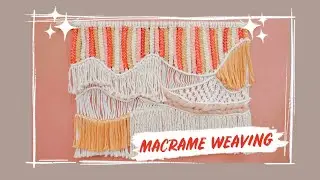 DIY Macrame Weaving Wall Hanging✨ #MacrameWeaving #MacrameWeavingWallHanging #MacrameWallHanging