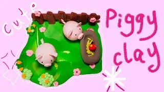 DIY Clay Miniature | How to Make Pigs | Beginners | Tutorial | Handmade