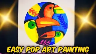Easy pop art painting |Colourful |Beginner level |Tutorial