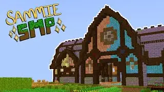 I built a MASSIVE barn in survival minecraft!!