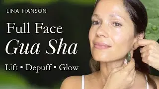 Full Face Gua Sha Tutorial (No Talking) | Lift, Depuff & Glow Naturally
