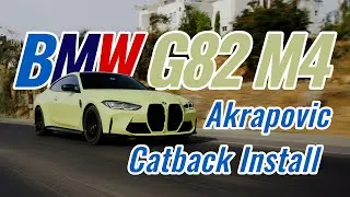 BMW G82 M4 Akrapovic Catback Installation & Sound Comparison!