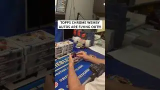 WEMBY AUTOS ARE FLYING OUT ON TOPPS CHROME RELEASE DAY!!! #wemby #nba #toppschrome #basketball #blez