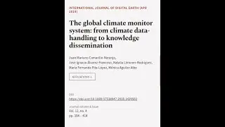 The global climate monitor system: from climate data-handling to knowledge disseminat... | RTCL.TV