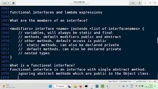 Functional interfaces and lambda expressions