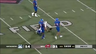Jalyx Hunt Houston Christian EDGE / OLB vs Western Kentucky 2023