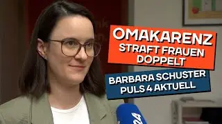 Pensionsverluste durch Omakarenz. Barbara Schuster auf Puls 4 Aktuell.