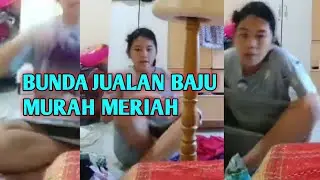 Bunda live jualan baju murah,