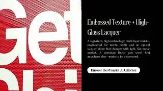 3D Crimson Prism-Lacquer Pulse — Pure Gloss Relief Print - Made by few, felt by many by Insigneart