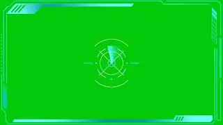 Science Fiction HUD Effect Green Screen. Free to Use