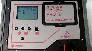 How do I perform a test with the Solar Utility Pro