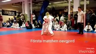 Lovisa på sin första Judo tävling
