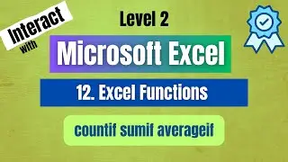 12.Mastering Excel: Unlock the Power of Countif, Sumif, and Averageif
