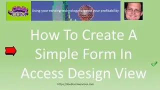 How To Create A Simple Form In Access Design View