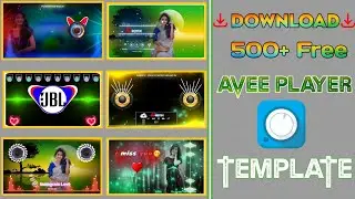 Avee Player Free 500+ Template Collection 2023|New Dj Remix Template Collection|Top Visualizer
