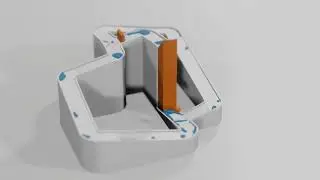 HD Particle fluid simulation - 33 [blender]