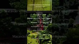Cardápio da semana