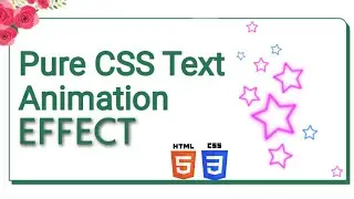 Css text Animation Effect | Codepen Amazing Animated Text Using Html & Css | Codic gyan