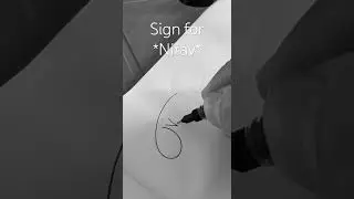 Sign for name - Nirav #signature #calligraphy #calligraphymasters #signaturestyle #signaturelogo