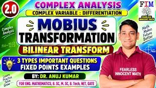 L-9 MOBIUS TRANSFORMATION EXAMPLES | BILINEAR TRANSFORMATION QUESTION | IMAGE UNDER MOBIUS TRANSFORM