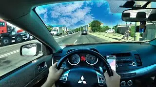 ПОКАТУЛИ НА LANCER X НА МОРЕ| POV LANCER X | ЛАНСЕР ОТ ПЕРВОГО ЛИЦА |  POV Test Drive