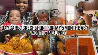SEARCHING FOR DAYCARE/CRÈCHE FOR MY BABY & MONTHLY MEAL PREP